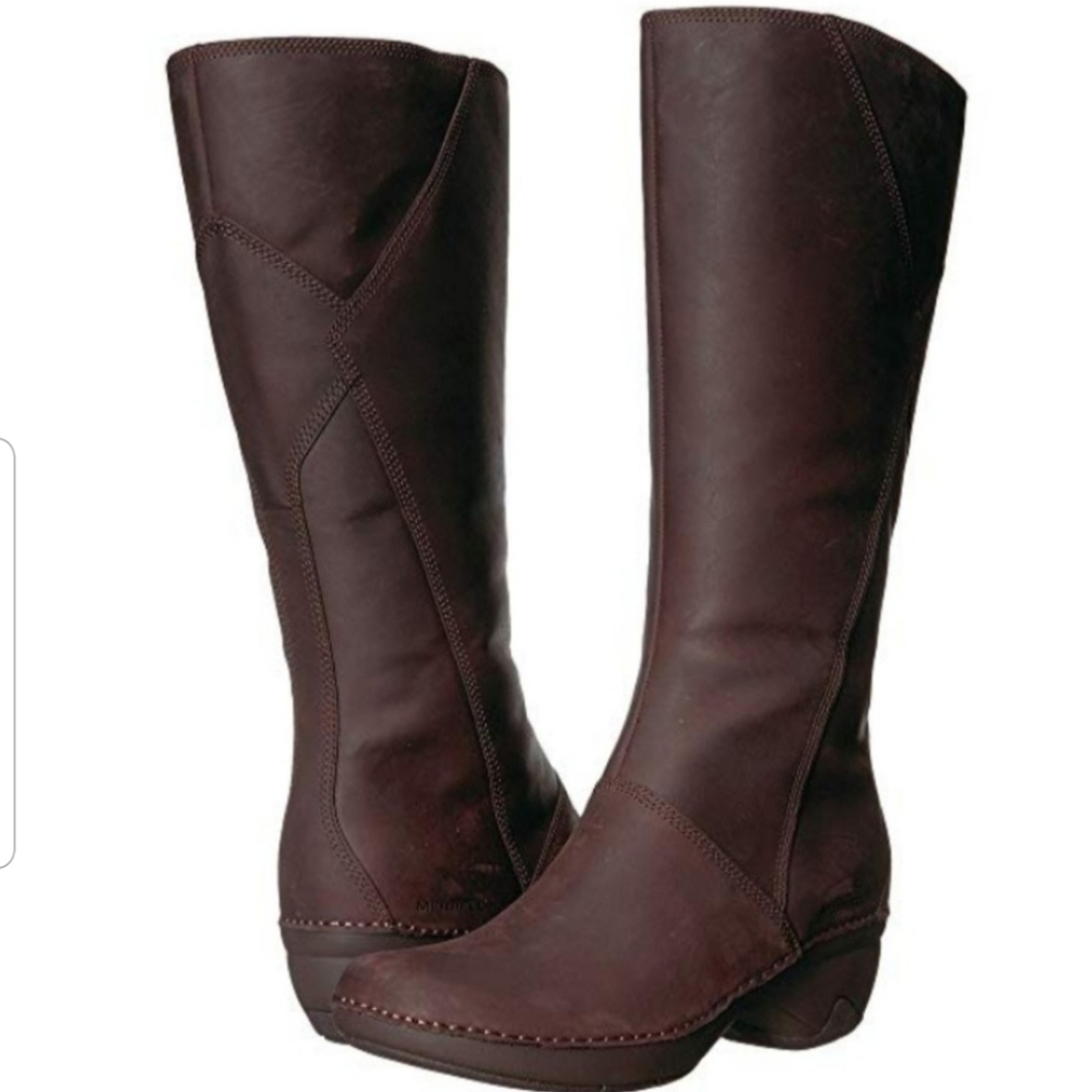 Merrell Emma tall brown leather boots size 10